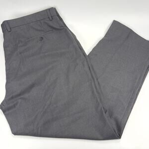 Joseph & Feiss Men's Charcoal Gray Flat Front Dress Pants Size 42 X 30
